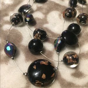 Shiny round beads necklace